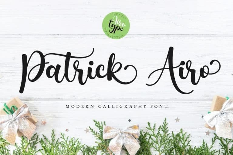 Patrick Airo Yazı Tipi – Script creative asset