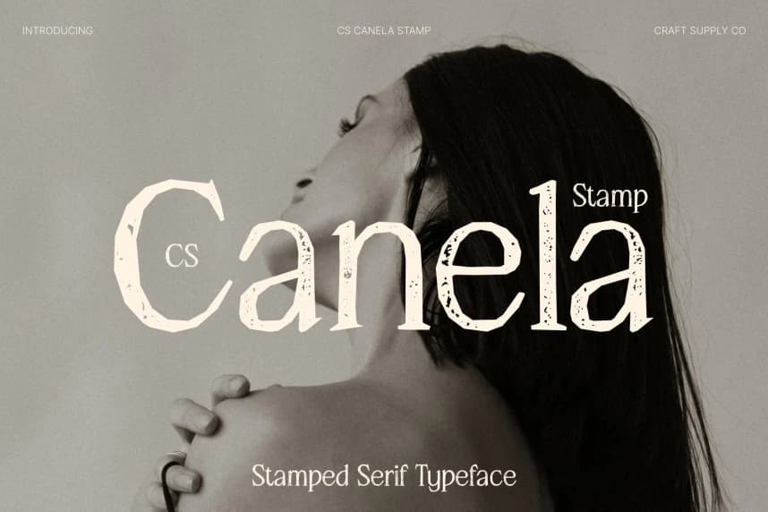 CS Canela Stamp font – Serif creative asset