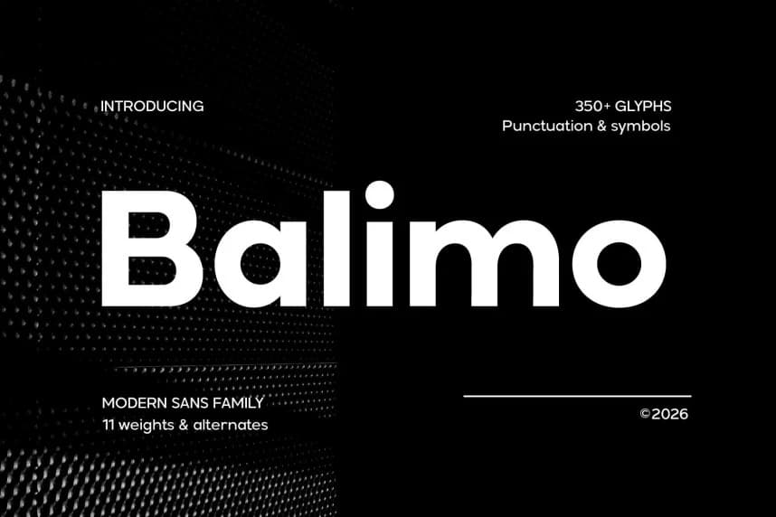 Balimo Yazı Tipi – Görüntü creative asset