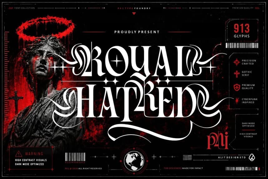 Royal Hatred Font – Görüntü creative asset