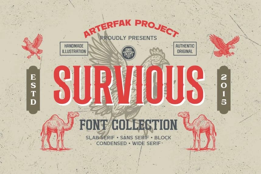Survious Font – Görüntü creative asset