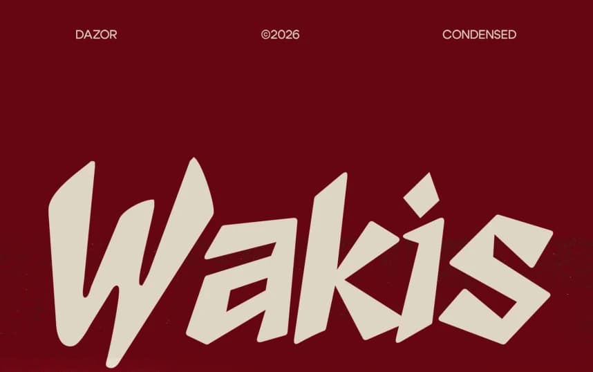 Wakis Display Font