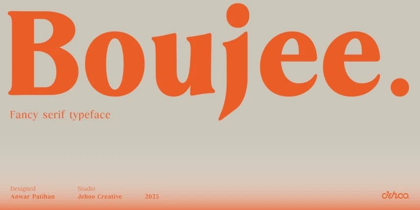 Boujee Font – Serif creative asset