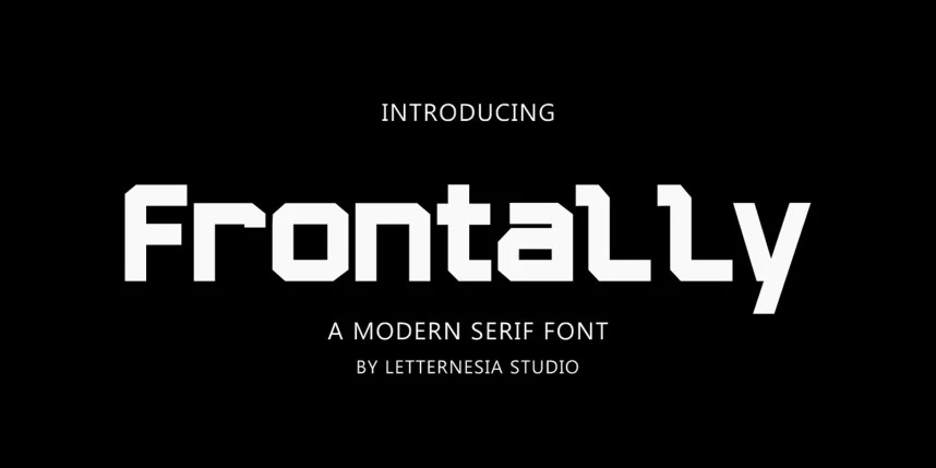 Frontally Font – Görüntü creative asset