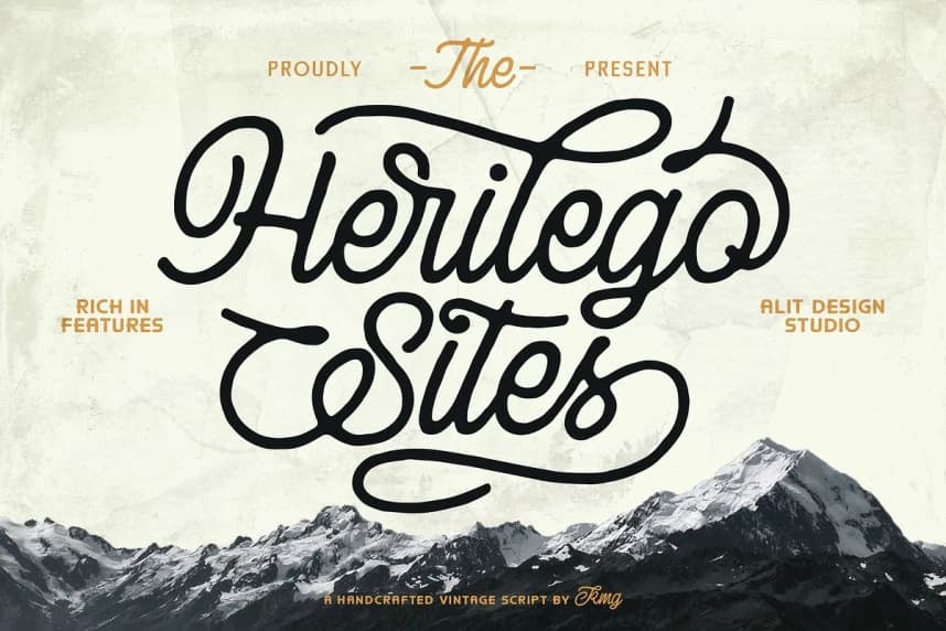 Herilego Sites Font – Script creative asset