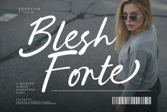 Blesh Forte Font – Handwritten creative asset