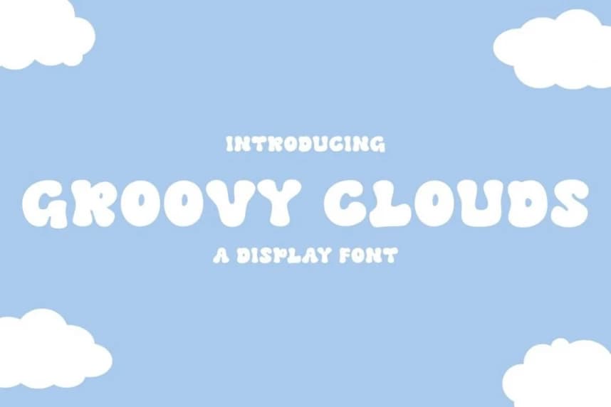 Groovy Clouds Font