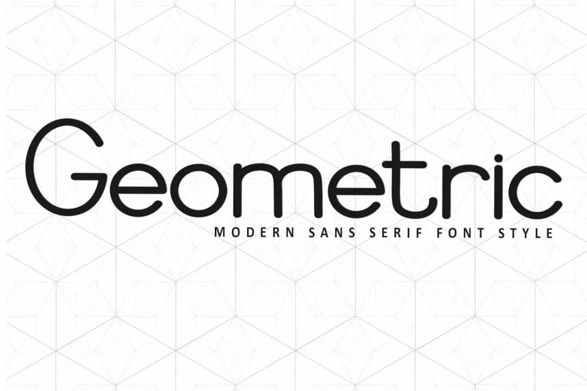 Geometric Sans-Serif Font