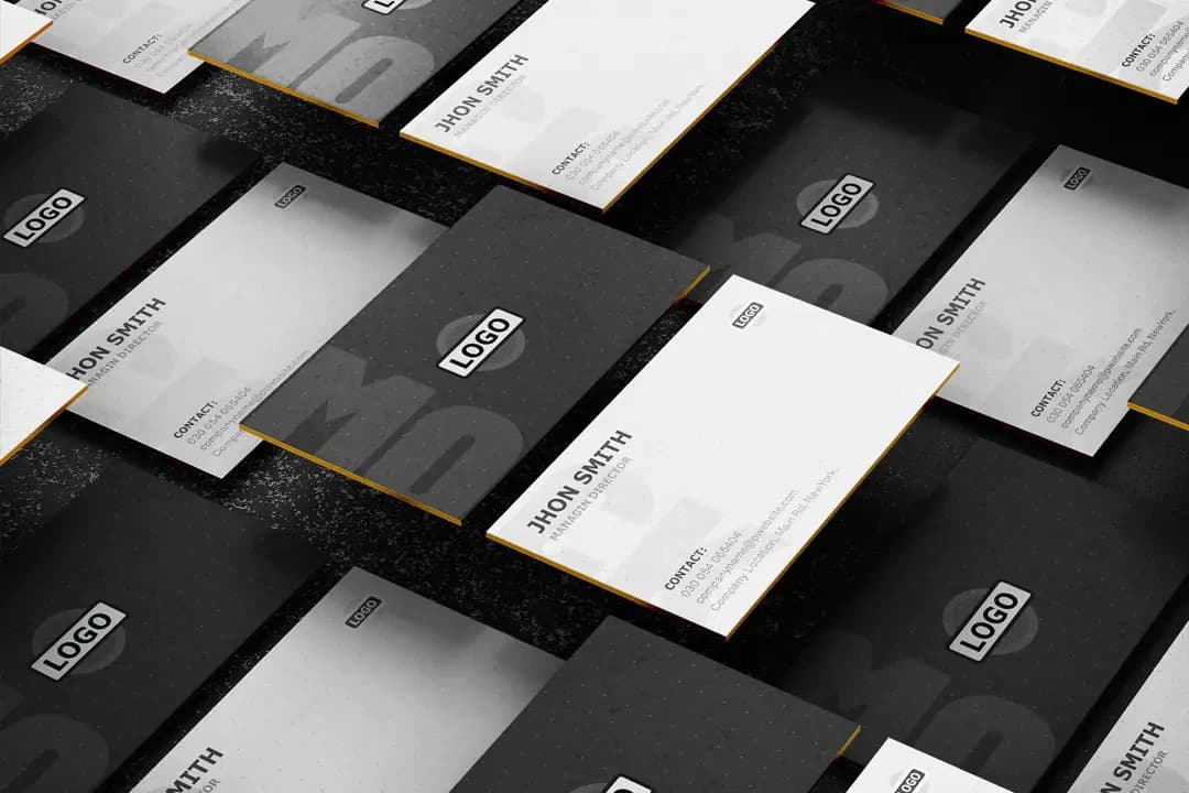 İş Kartı Kurumsal Marka Mockup Ücretsiz PSD – Mockuplar creative asset