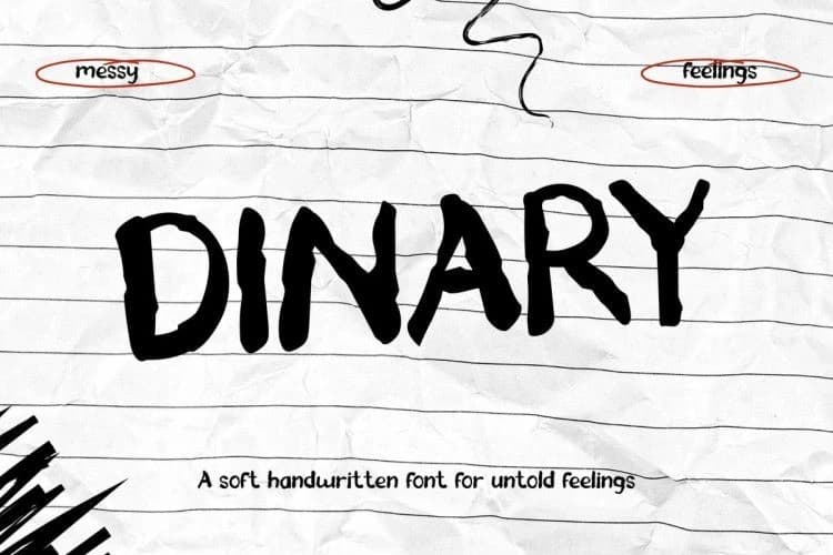 Dinary Display Font