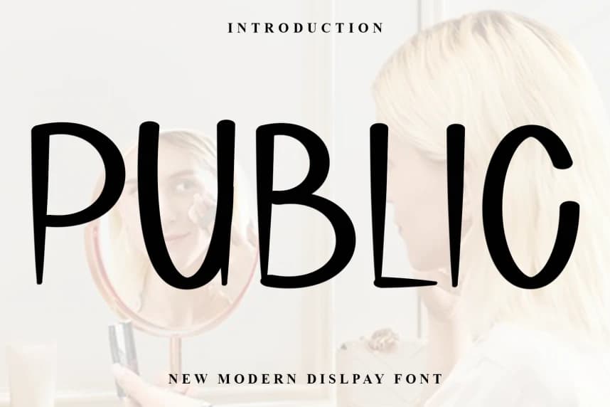 Public Playful Font – Görüntü creative asset