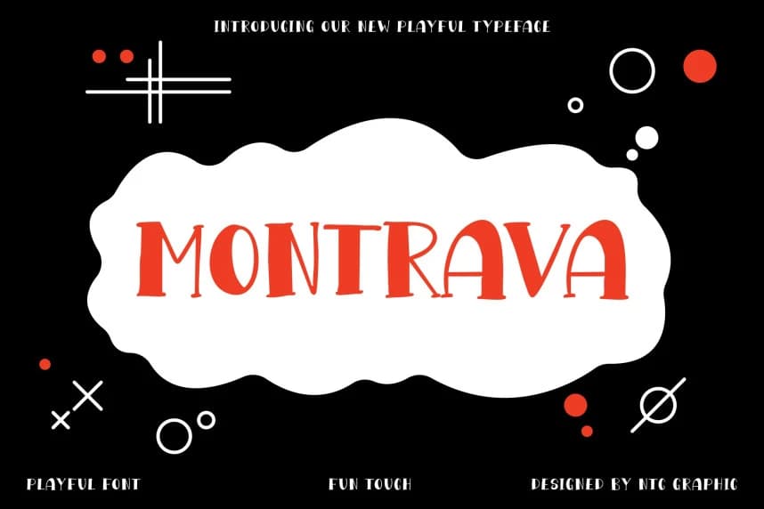 Montrava Playful Font – Display creative asset