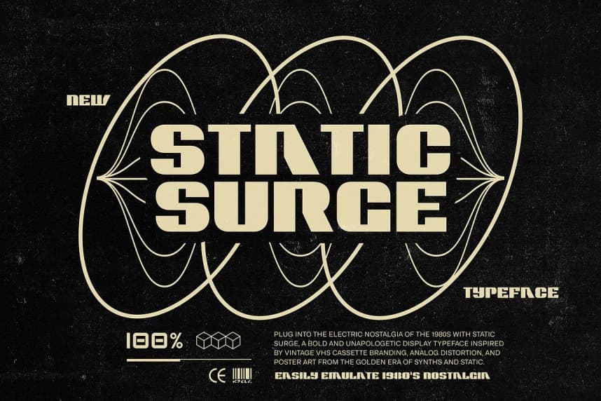 Static Surge Font – Görüntü creative asset