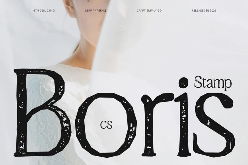 CS Boris Stamp Font