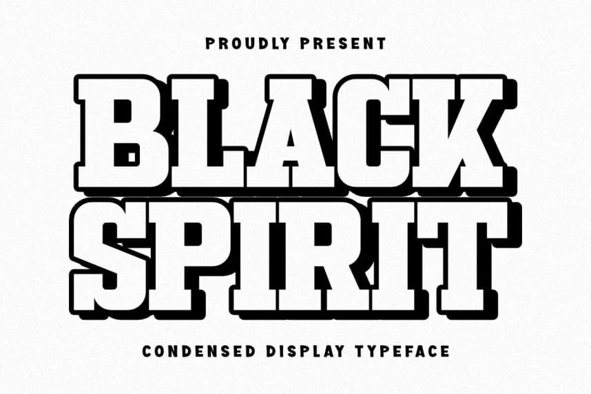 Black Spirit Yazı Tipi – Slab Serif Yazı Tipi creative asset