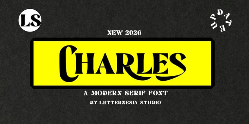 Lscharles Font – Display creative asset