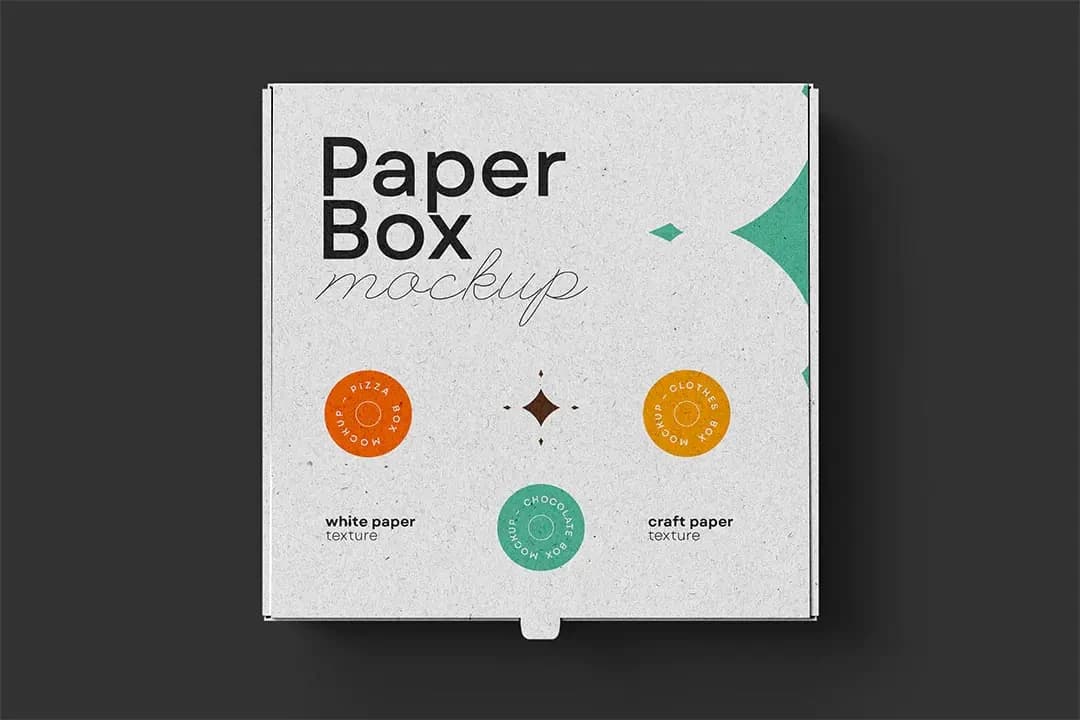 Pizza Box Mockup – Mockuplar creative asset