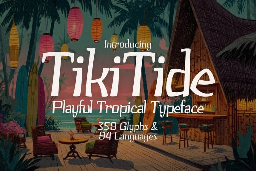 Tiki Tide Font – Display creative asset