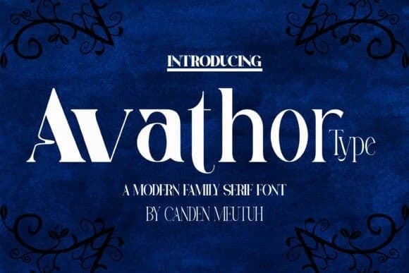 Avathor Type Font – Serif creative asset
