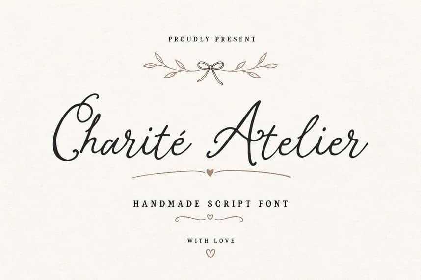 Charite Atelier Font – Handwritten creative asset