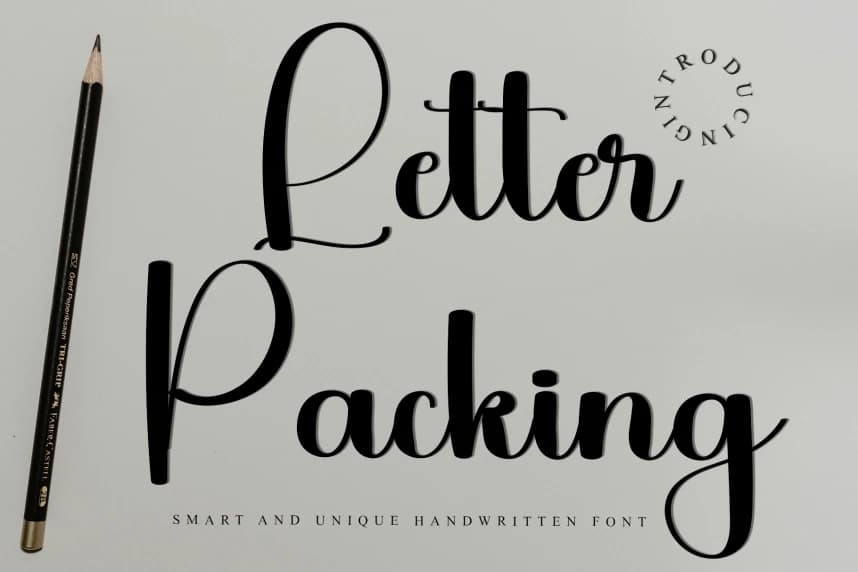 Letter Packing Script Font