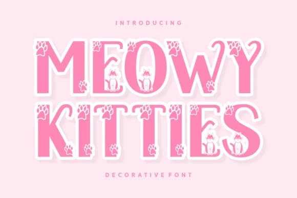 Meowy Kitties Yazı Tipi – Görüntü creative asset