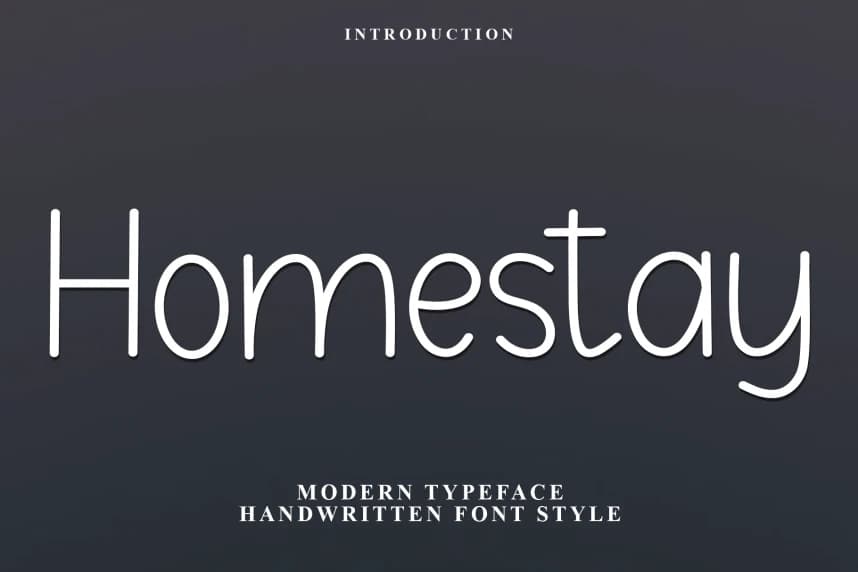 Homestay El Yapımı Yazı Tipi – Görüntü creative asset