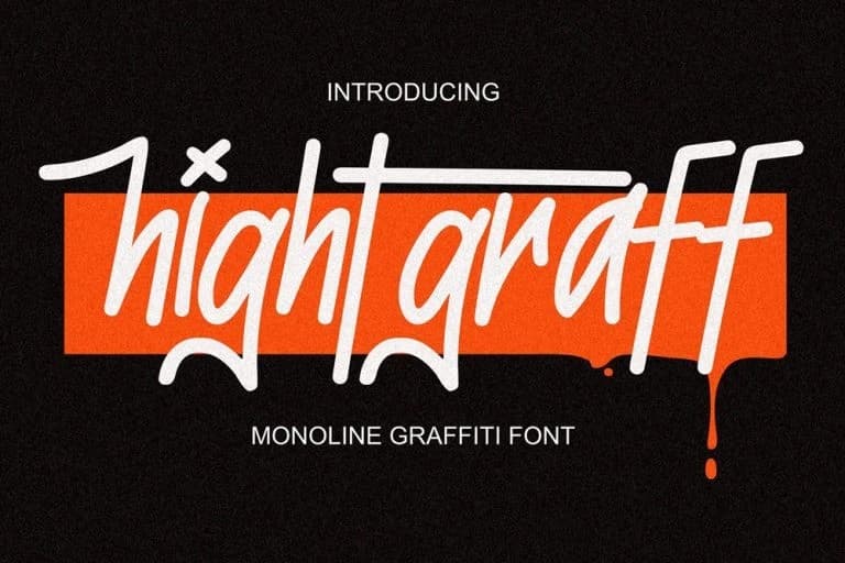 Hightgraff Graffiti Font – Script creative asset
