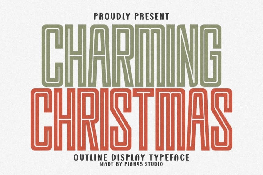 Charming Christmas Outline Font