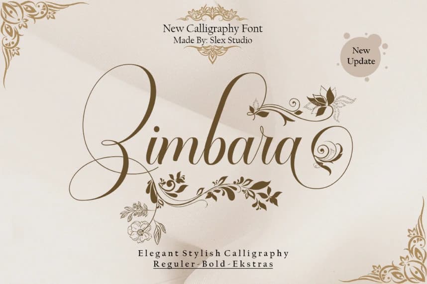 Zimbara Script Font