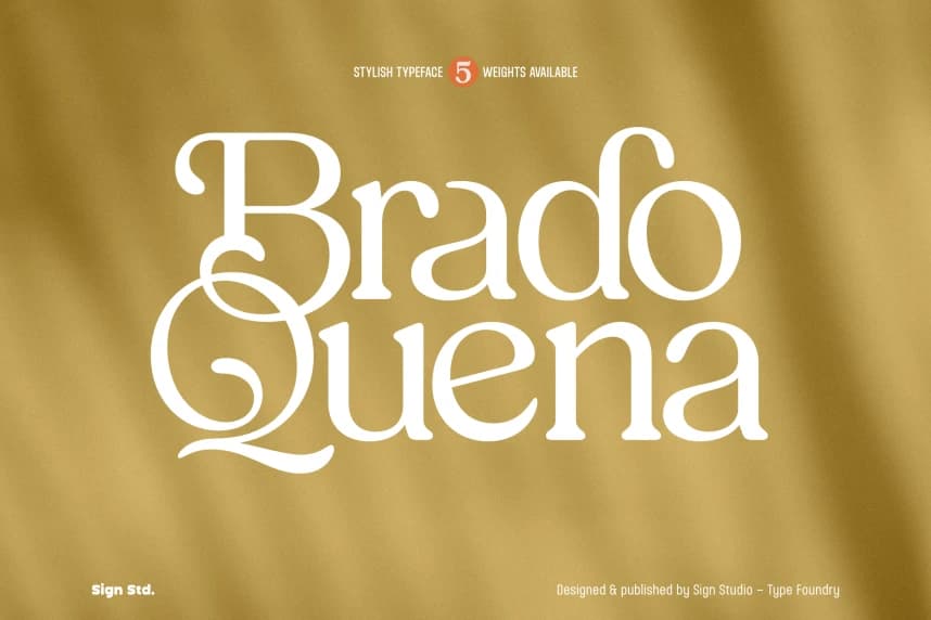 Brado Quena Serif Font – Serif Yazı Tipi creative asset