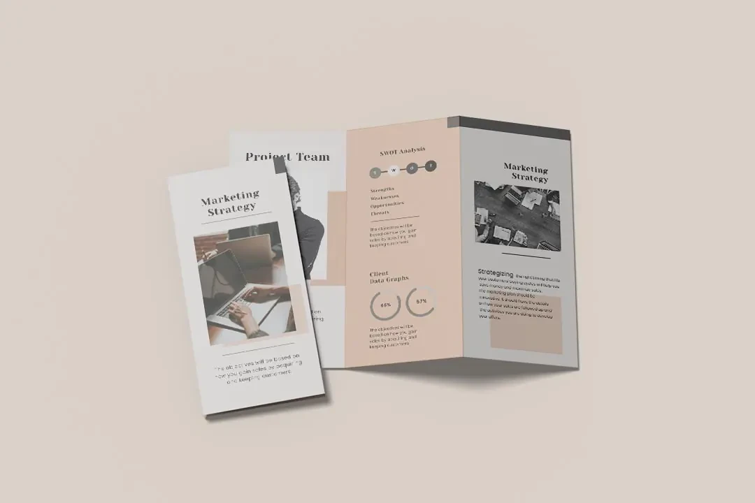 A4 Trifold Brochure Mockup – Mockups creative asset