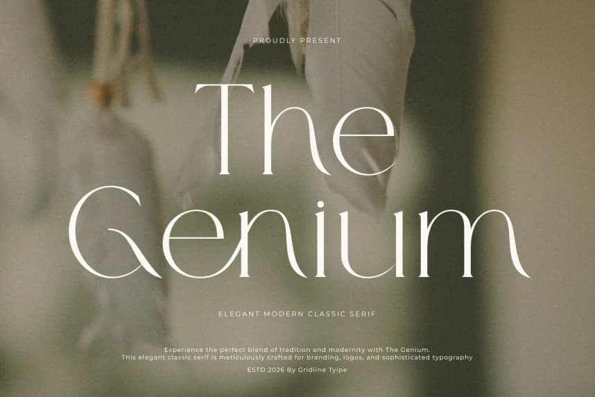 The Genium Font – Serif creative asset