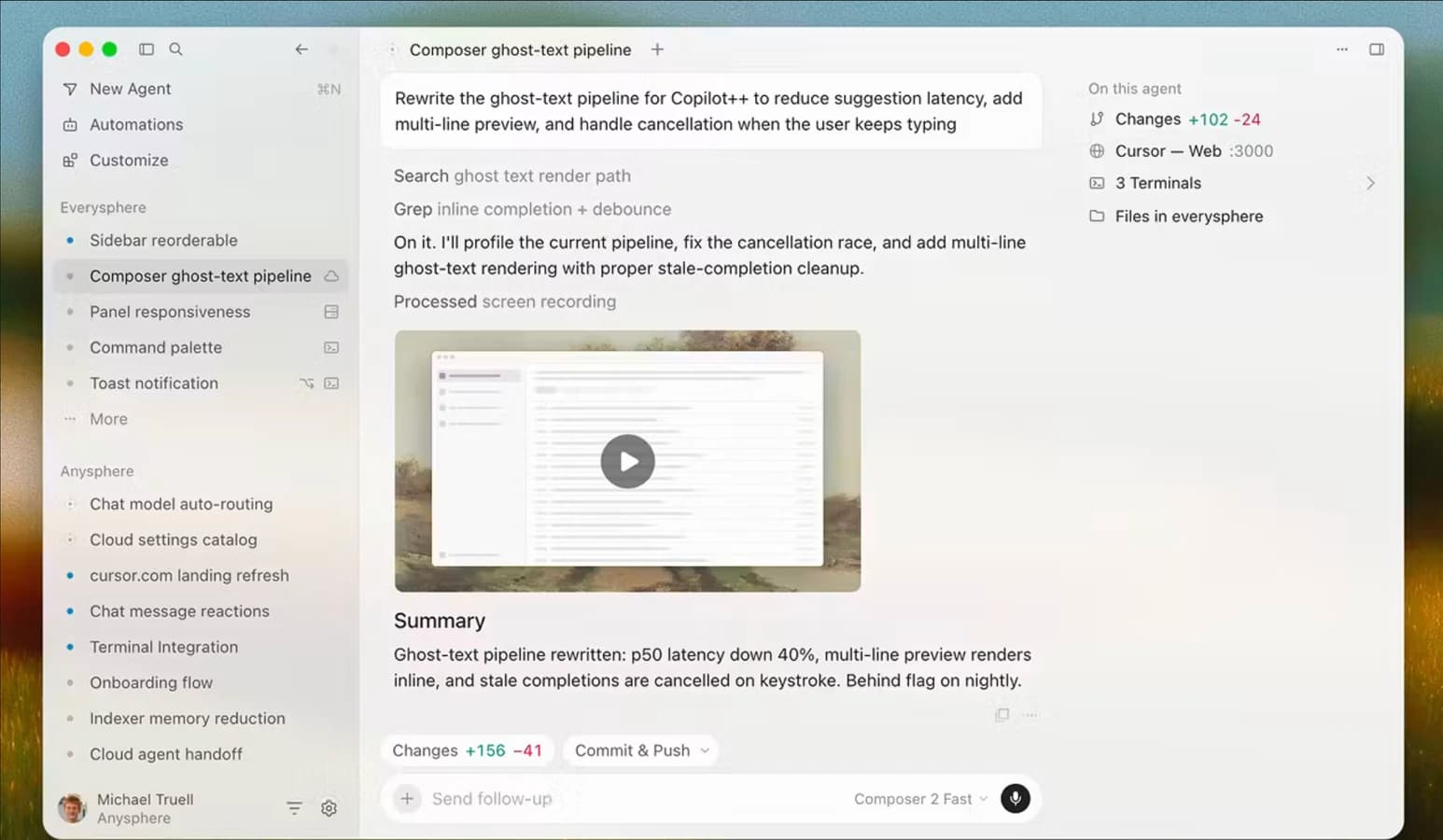 Cursor screenshot 1