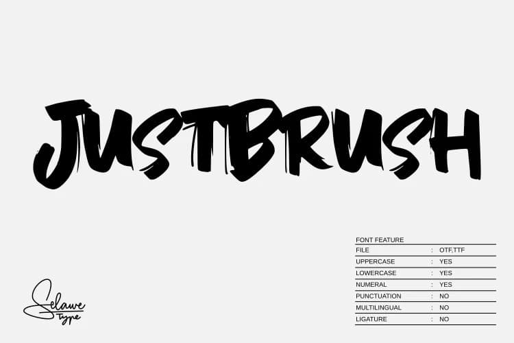 JustBrush Font