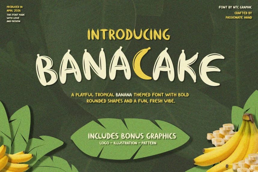 Banacake Playful Font – Display creative asset