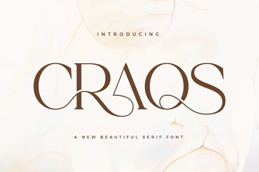 Craos Font – Serif creative asset