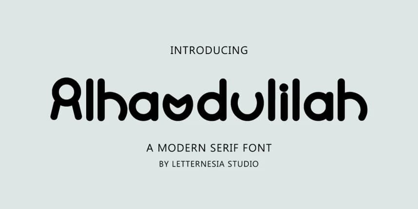 Elhamdülillah Başlık Yazı Tipi – Görüntü creative asset
