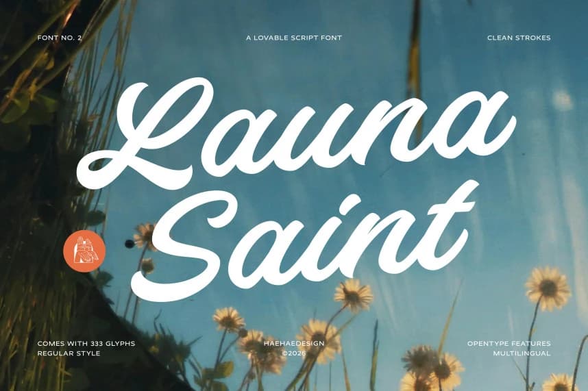 Launa Saint Font – Script creative asset