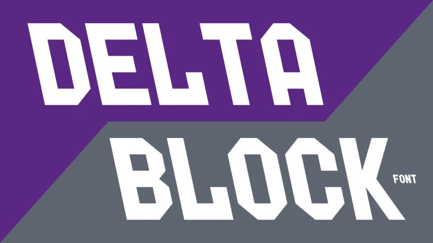 Delta Block Yazı Tipi – Görüntü creative asset