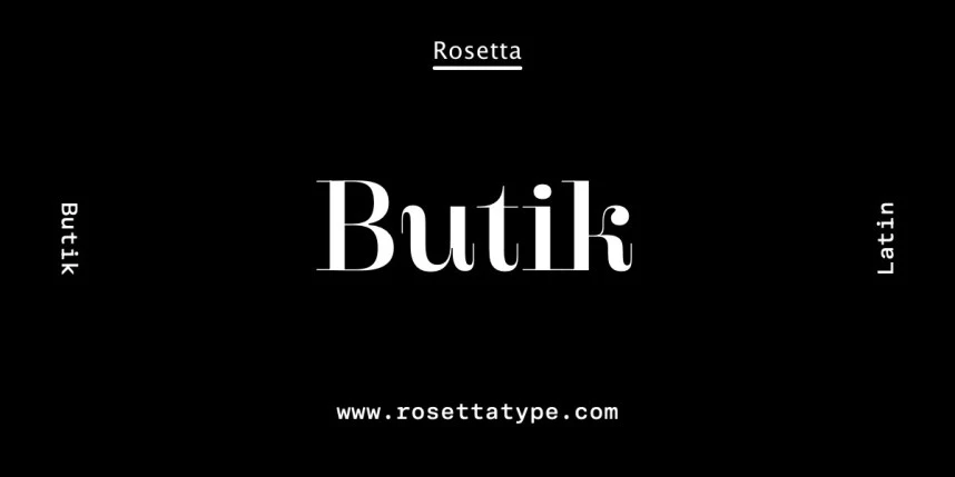 Butik Font Family – Serif creative asset