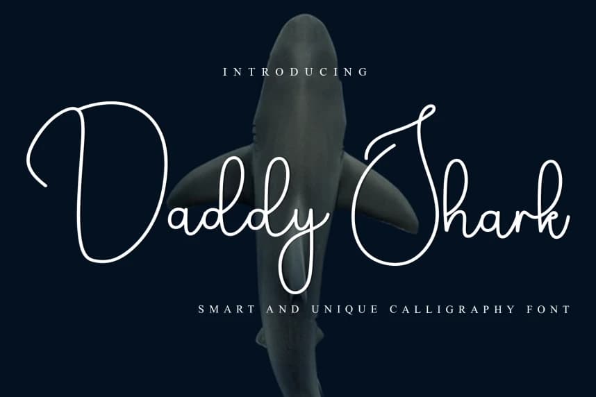 Daddy Shark – Simple Handwritten Font – Handwritten creative asset