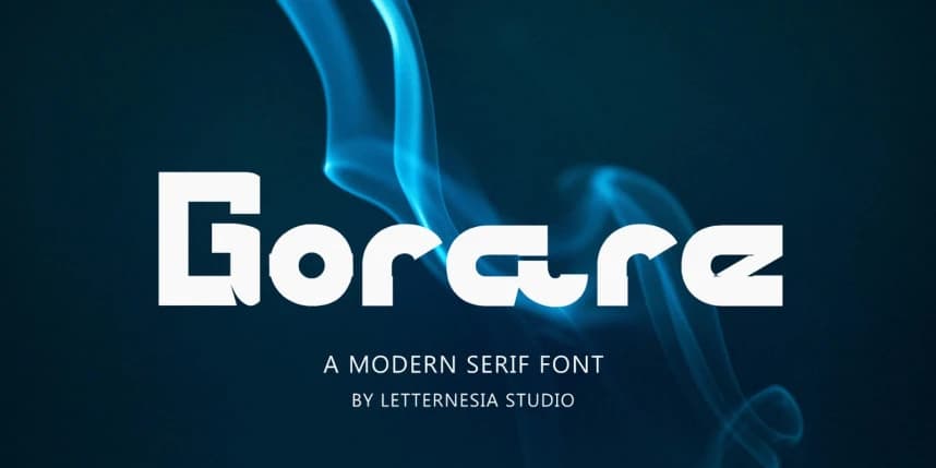 Gorare Font – Display creative asset