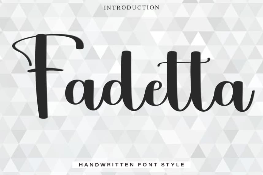 Fadetta Script Font