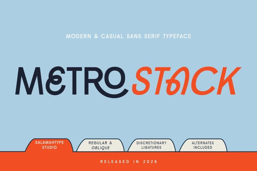 Metrostack Font – Sans Serif creative asset