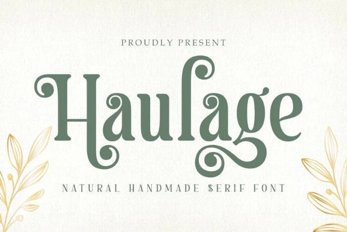 Haulage Font – Serif creative asset