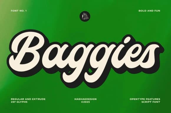 Baggies Script Font – Script creative asset