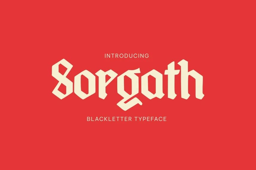Sorgath Blackletter Font – Display creative asset