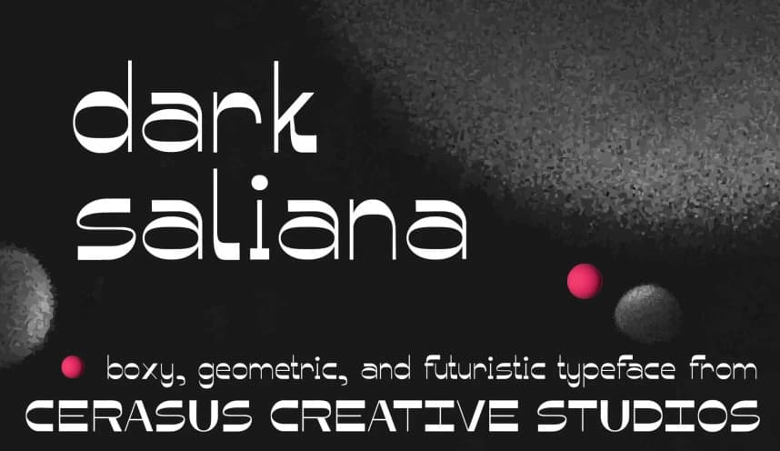 Dark Saliana Yazı Tipi – Görüntü creative asset