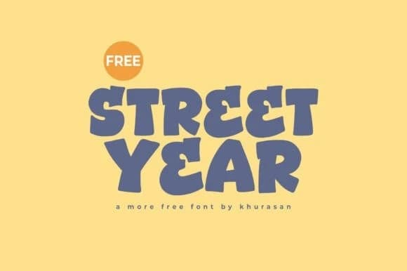 Street Year Font – Display creative asset